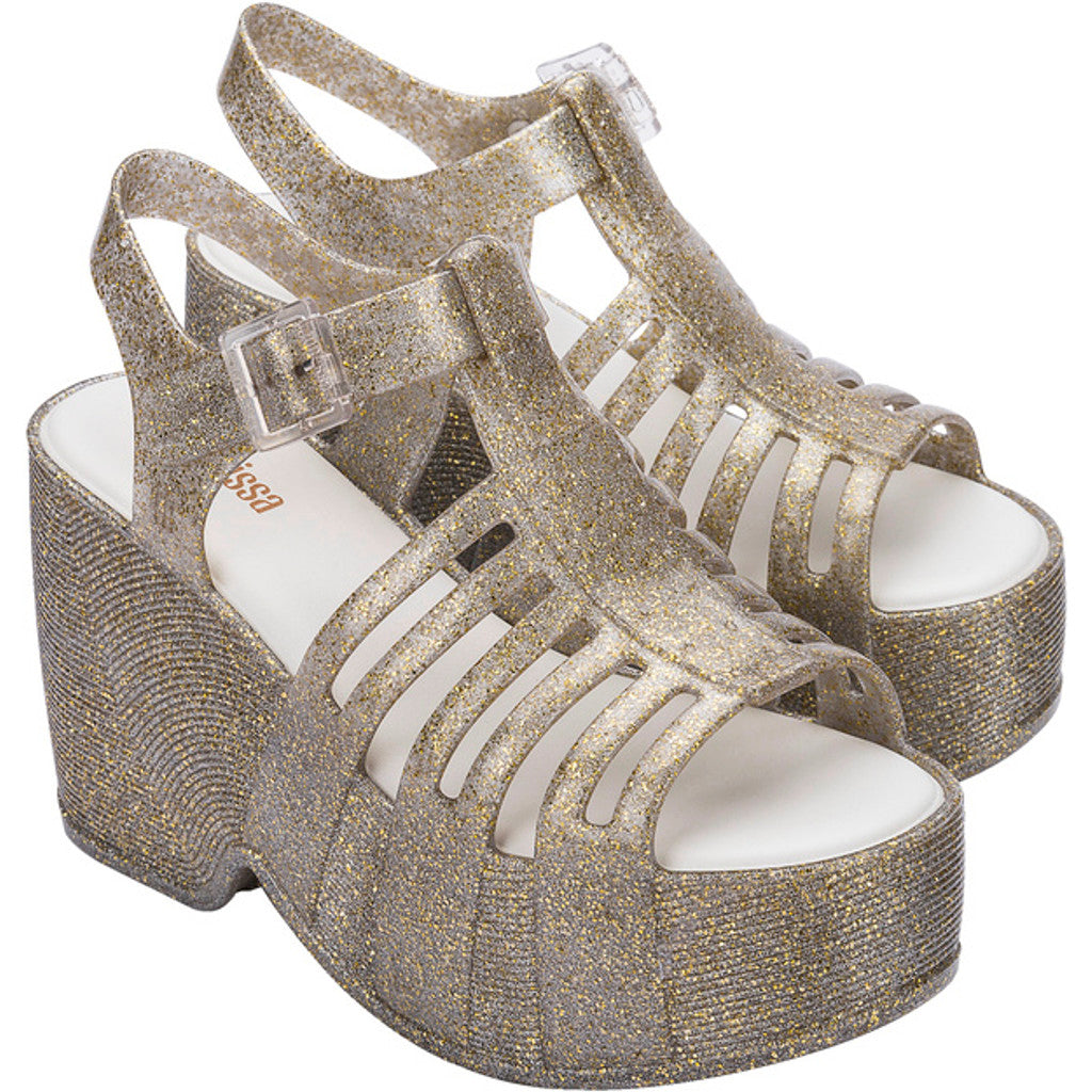 Melissa MELISSA STATION 79 PLATFORM II AD BE311 GLITTER GOLD