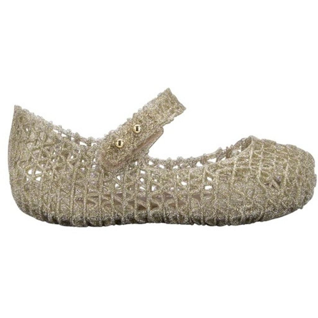 Mini Melissa MINI MELISSA CAMPANA PAPEL BB SANDAL 50712 GOLD GLITTER