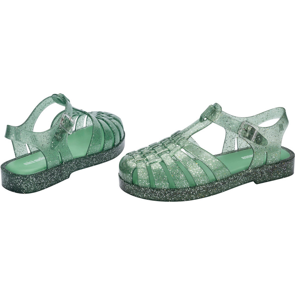Mini Melissa MINI MELISSA POSSESSION SHINY INF SANDAL AO122 GLITTER GREEN/GREEN