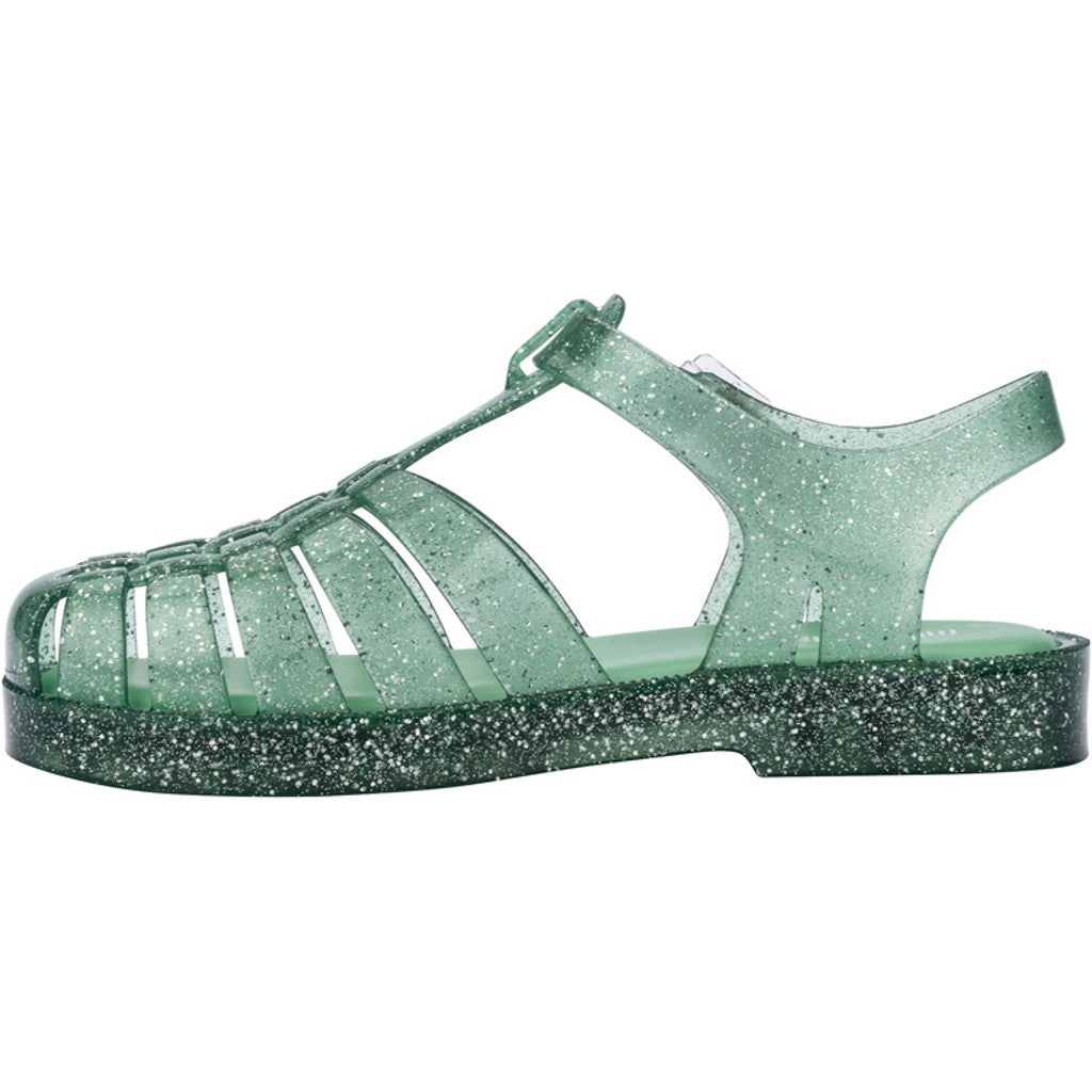 Mini Melissa MINI MELISSA POSSESSION SHINY INF SANDAL AO122 GLITTER GREEN/GREEN