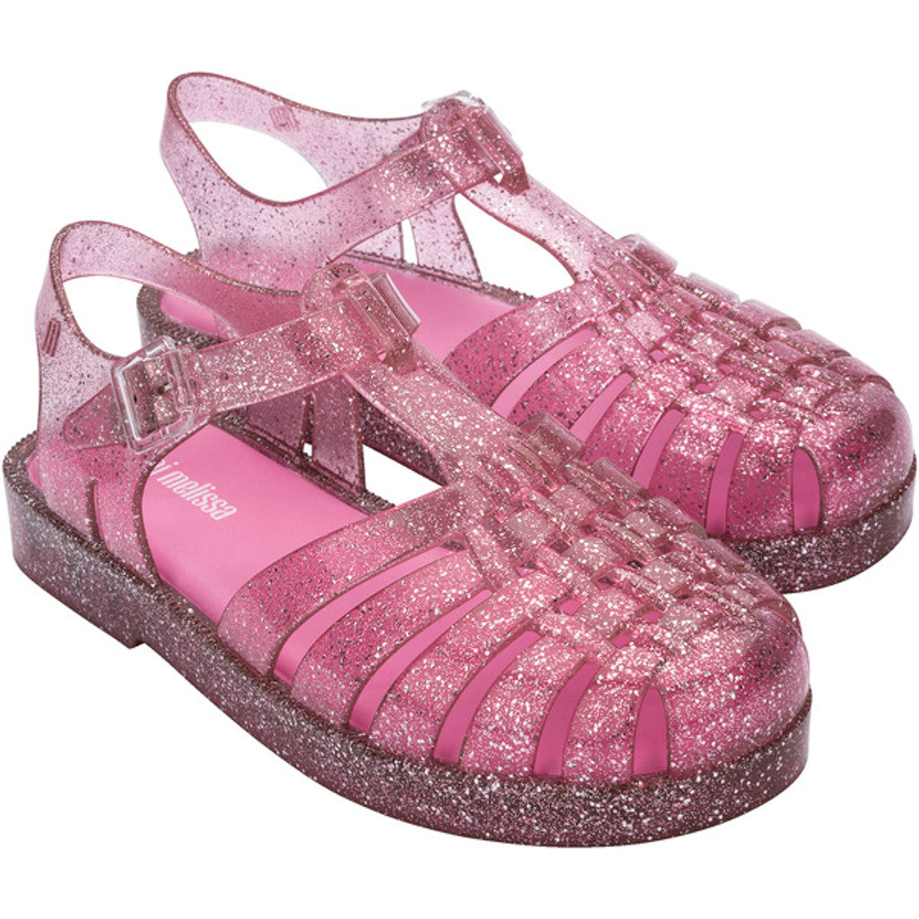 Mini Melissa MINI MELISSA POSSESSION SHINY INF SANDAL AO123 GLITTER PINK/PINK
