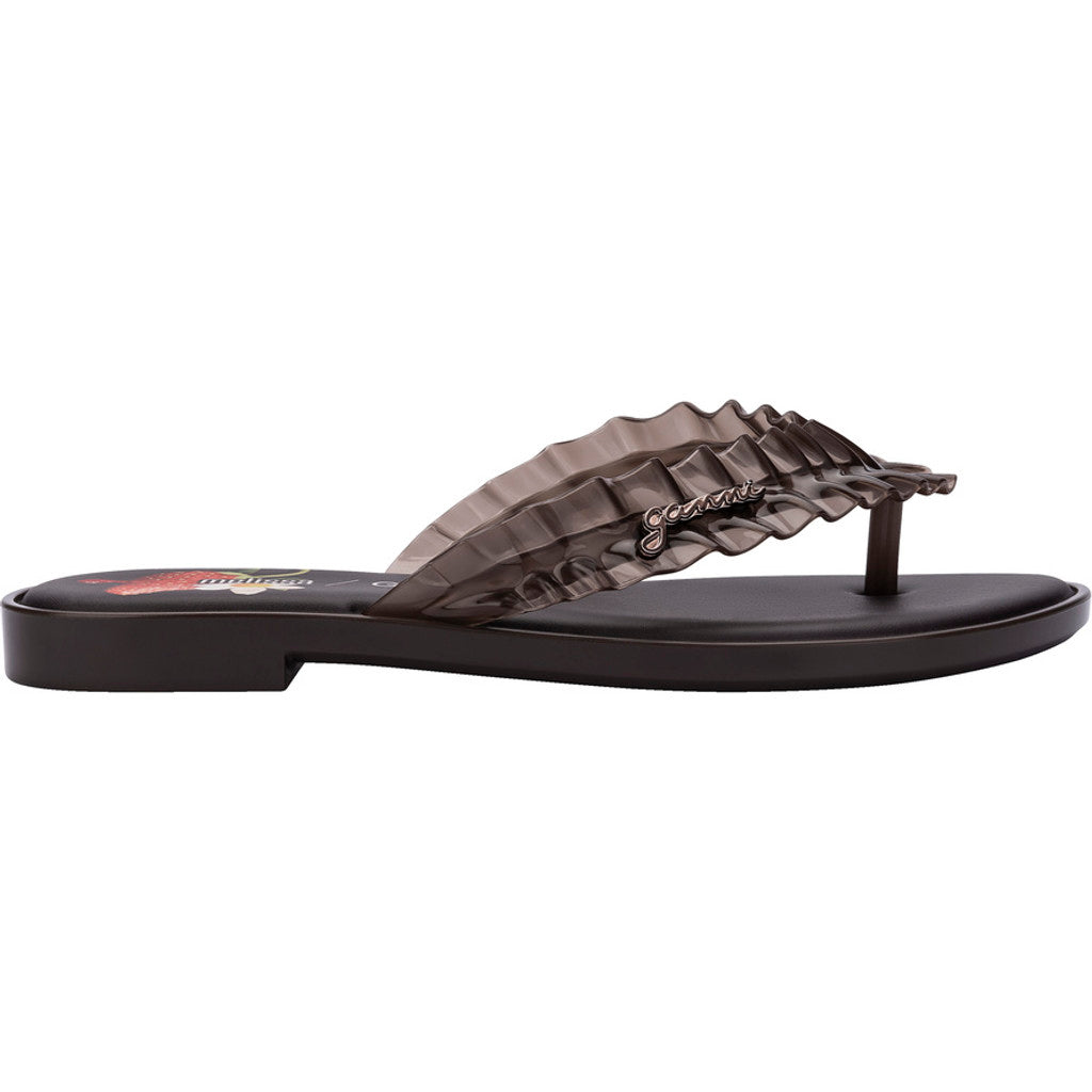 GANNI Melissa Flip Flop Slim x Ganni AD BX388 BROWN