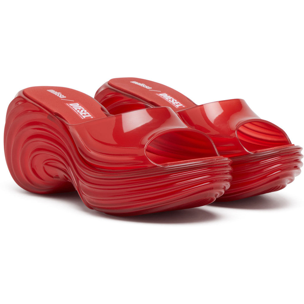 Diesel Melissa Quantum Platform x Diesel Ad. PLATFORM BP736 TRANSPARENT RED