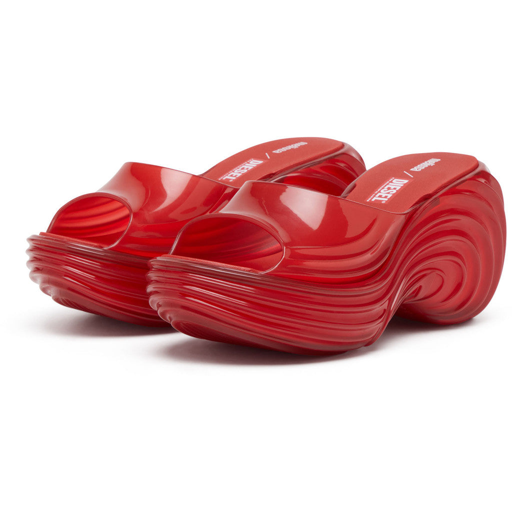 Diesel Melissa Quantum Platform x Diesel Ad. PLATFORM BP736 TRANSPARENT RED