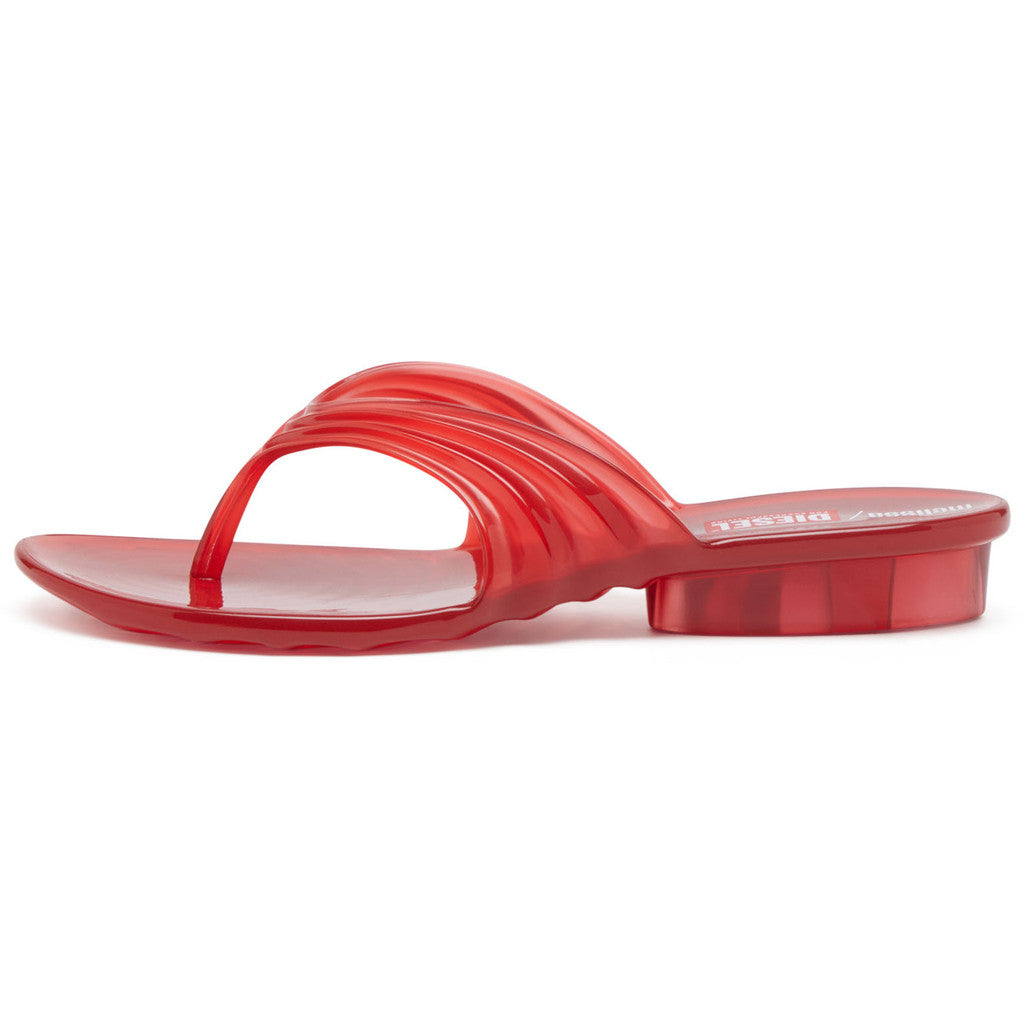 Diesel Melissa Quantum Thong x Diesel Ad. FLIP FLOP BP732 TRANSPARENT RED