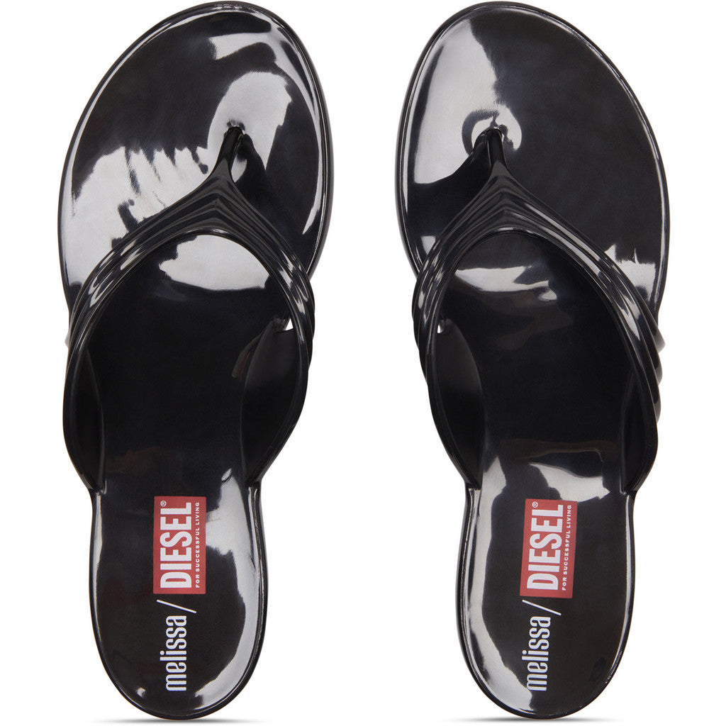 Diesel Melissa Quantum Thong x Diesel Ad. FLIP FLOP BP733 BLACK