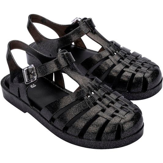 Melissa MELISSA POSSESSION SHINY SANDAL AU689 GLITTER BLACK