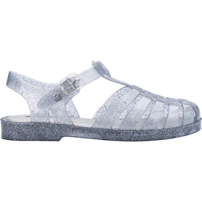 Melissa MELISSA POSSESSION SHINY SANDAL BR229 GLITTER CLEAR SILVER