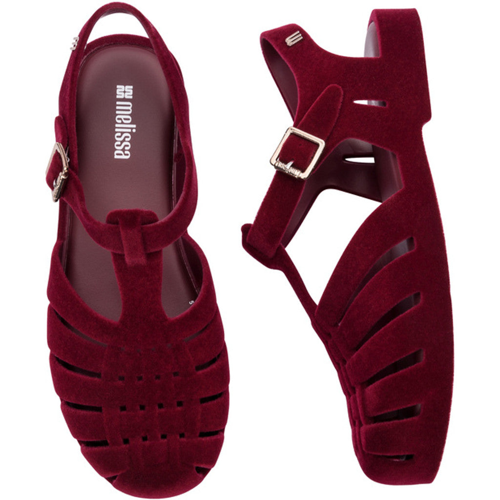 Melissa Melissa Possession Velvet II AD  BN606 RED FLOCKED