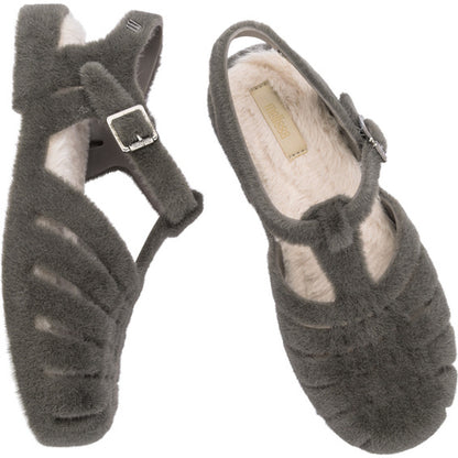 Melissa Melissa Possession Warm AD SANDAL BL656 FLOCKED GRAY/BEIGE