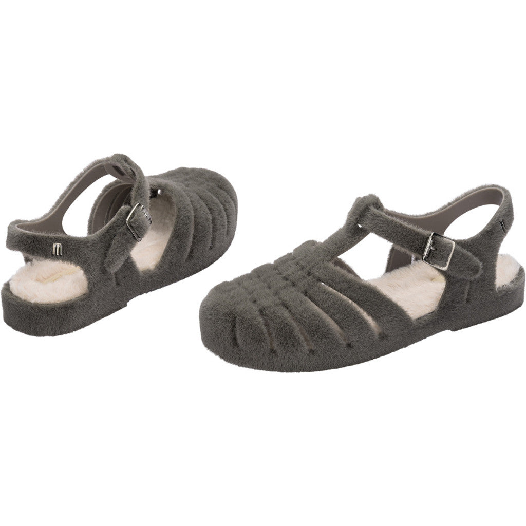 Melissa Melissa Possession Warm AD SANDAL BL656 FLOCKED GRAY/BEIGE