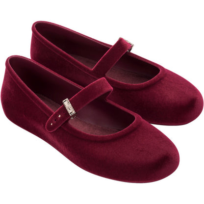 Melissa MELISSA SOFT BALLERINA VELVET II AD  BN601 RED FLOCKED