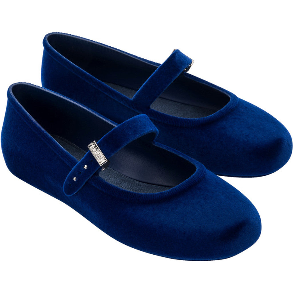 Melissa MELISSA SOFT BALLERINA VELVET II AD  BN602 BLUE FLOCKED