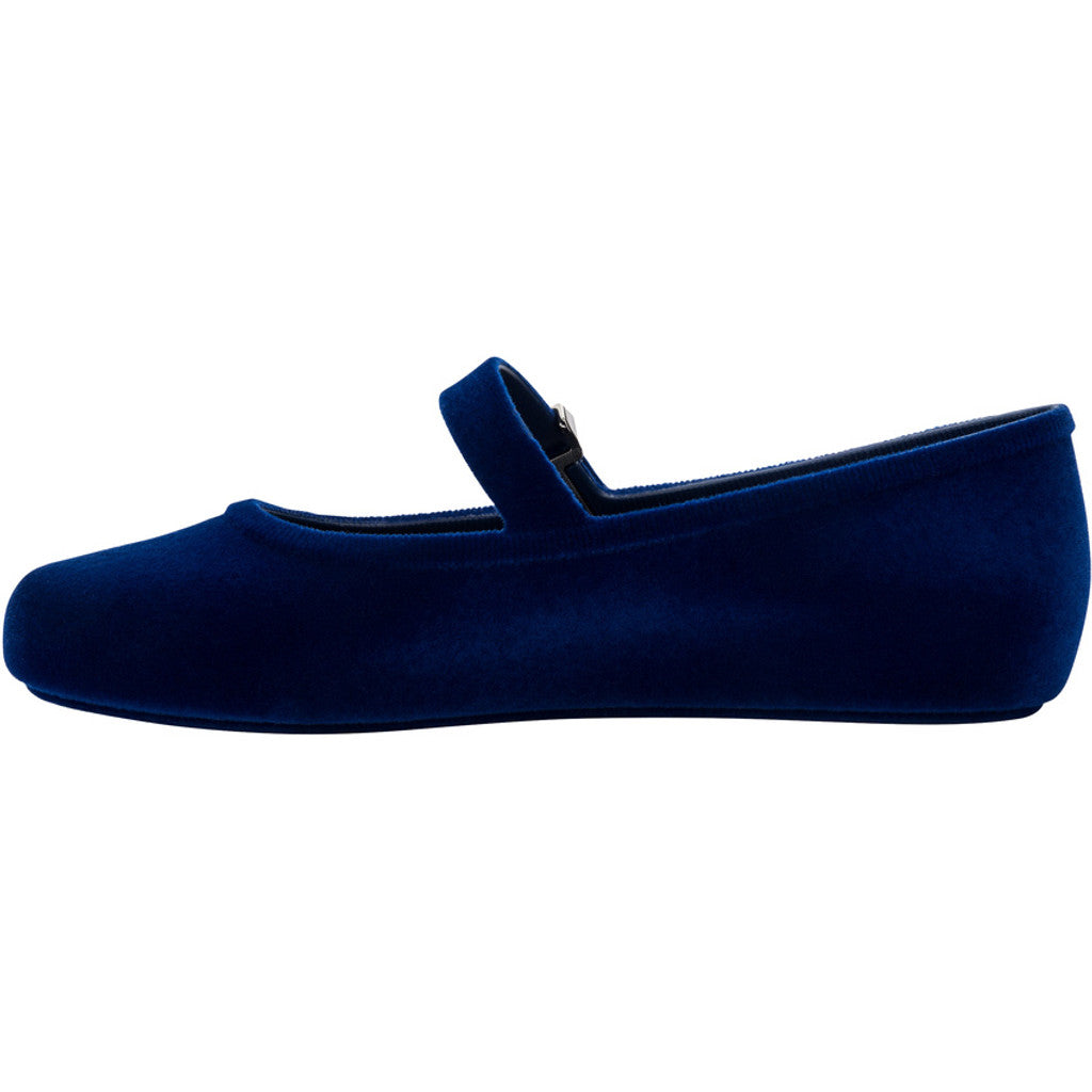Melissa MELISSA SOFT BALLERINA VELVET II AD  BN602 BLUE FLOCKED