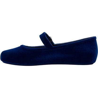 Melissa MELISSA SOFT BALLERINA VELVET II AD  BN602 BLUE FLOCKED