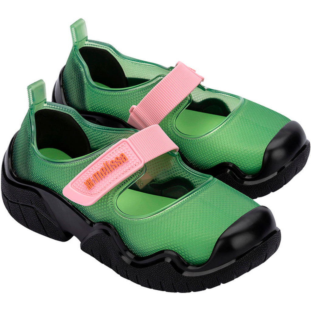 Melissa MELISSA SPRINT BALLERINA AD  BM039 BLACK/GREEN TRANSPARENT