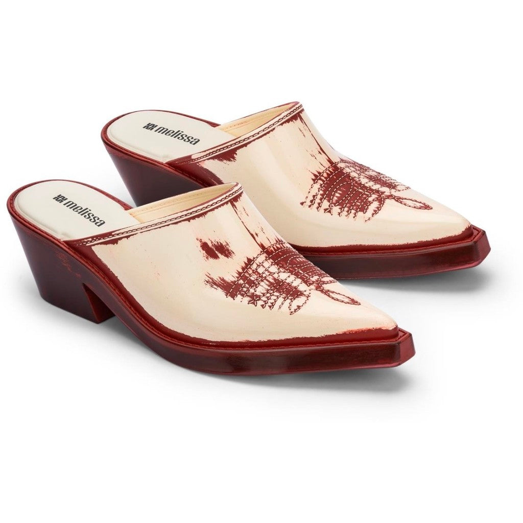 Melissa Melissa Texas Mule AD SANDAL BI639 RED/BEIGE