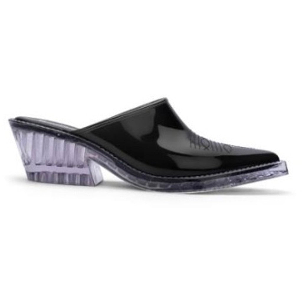 Melissa Melissa Texas Mule AD SANDAL BI640 BLACK/CLEAR
