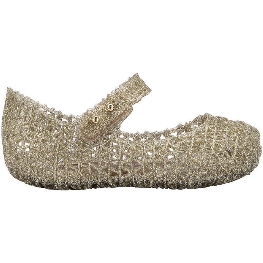 Mini Melissa Mini Melissa Campana Papel BB BALLERINA 50712 GOLD GLITTER