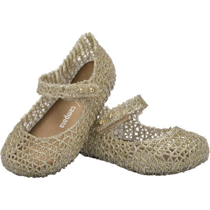 Mini Melissa Mini Melissa Campana Papel BB BALLERINA 50712 GOLD GLITTER