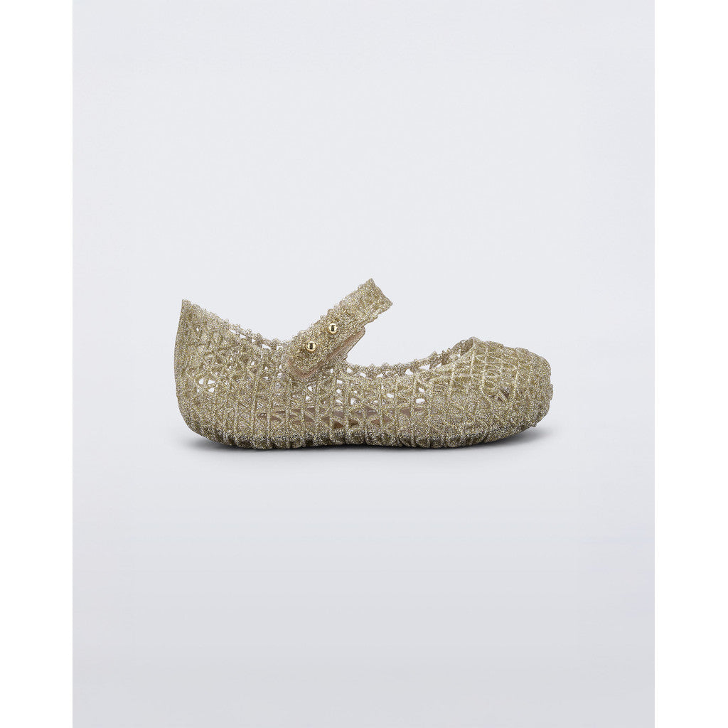 Mini Melissa Mini Melissa Campana Papel BB BALLERINA 50712 GOLD GLITTER