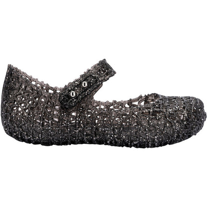 Mini Melissa Mini Melissa Campana Papel BB BALLERINA AJ850 BLACK GLITTER