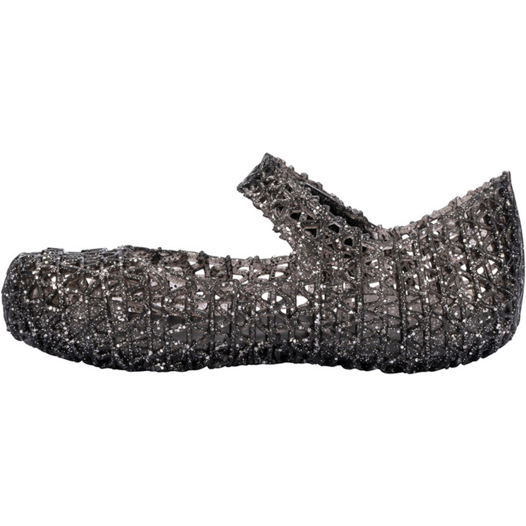 Mini Melissa Mini Melissa Campana Papel BB BALLERINA AJ850 BLACK GLITTER