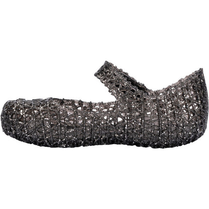 Mini Melissa Mini Melissa Campana Papel BB BALLERINA AJ850 BLACK GLITTER