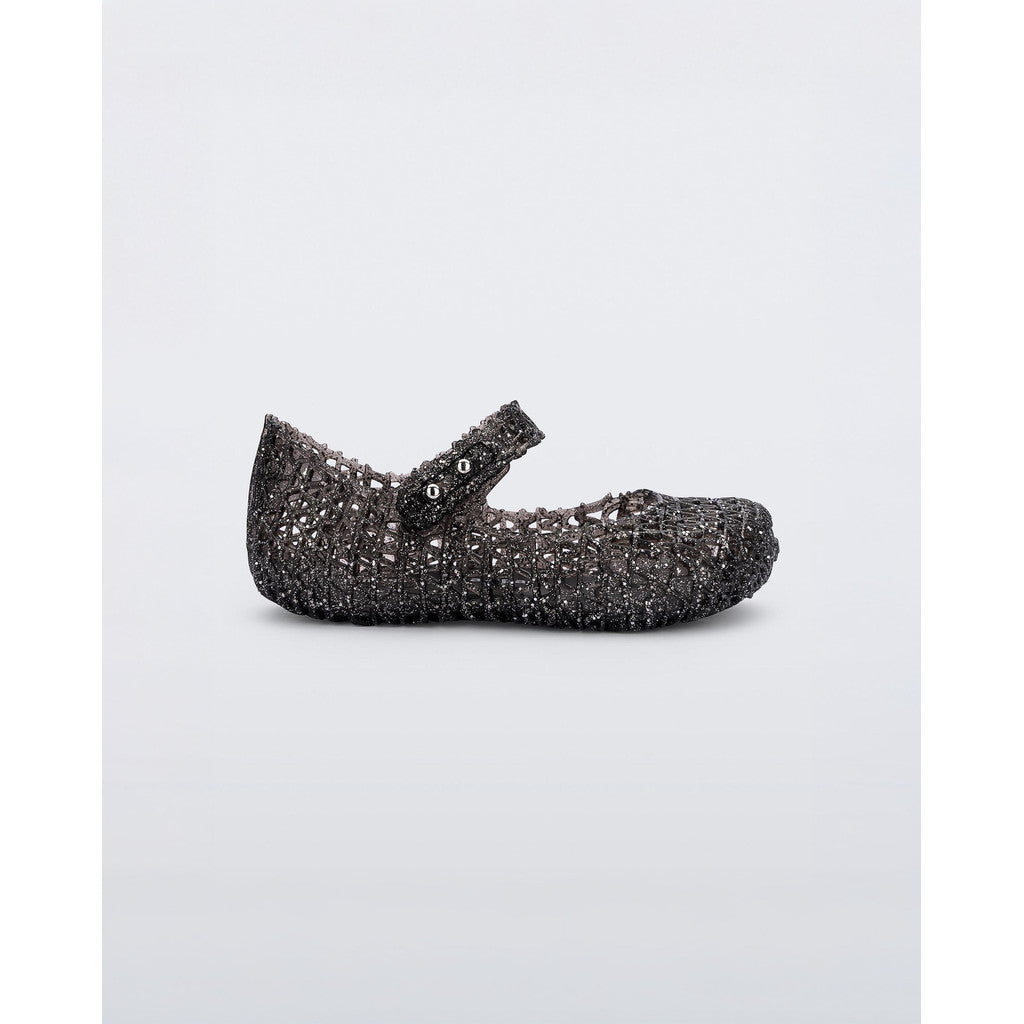 Mini Melissa Mini Melissa Campana Papel BB BALLERINA AJ850 BLACK GLITTER