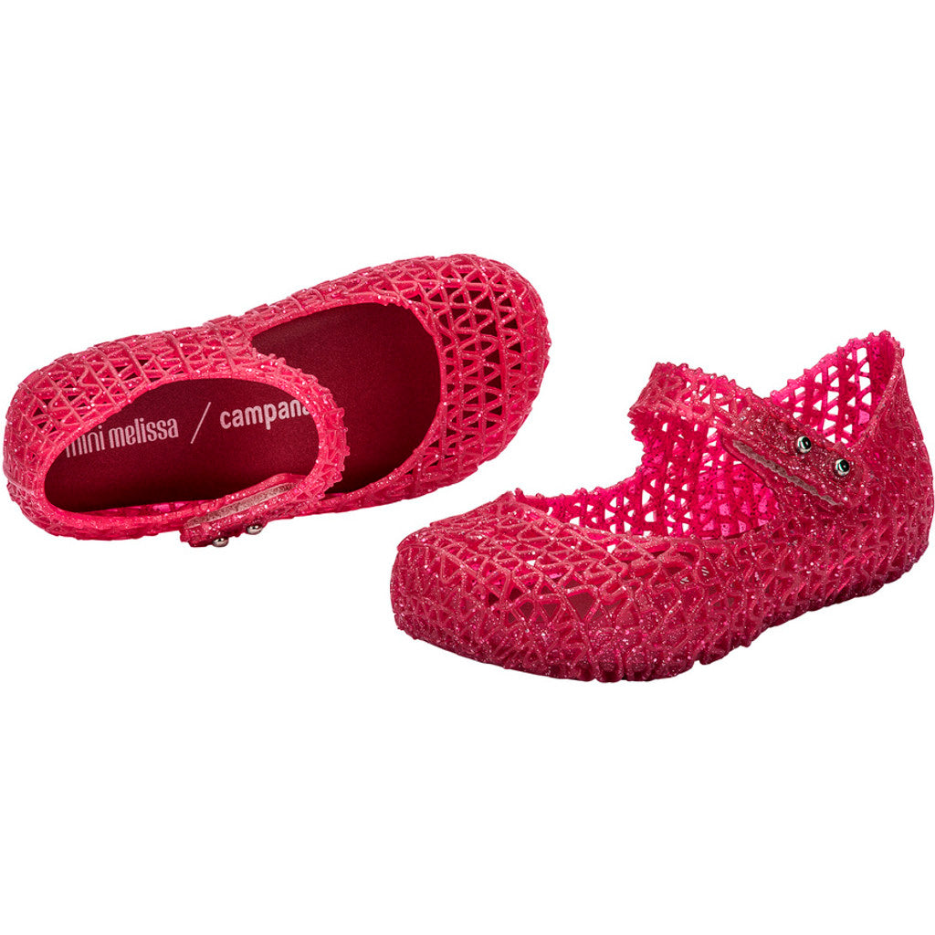 Mini Melissa Mini Melissa Campana Papel Bb BALLERINA AZ277 RED GLITTER/SILVER