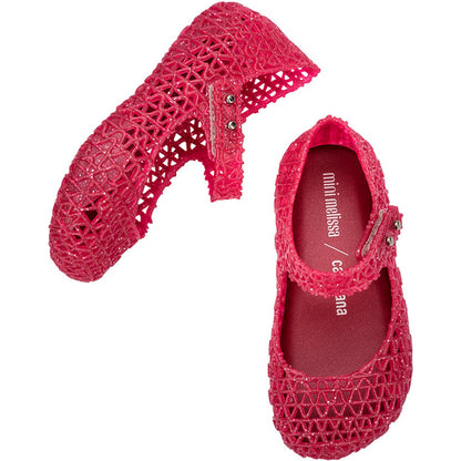 Mini Melissa Mini Melissa Campana Papel Bb BALLERINA AZ277 RED GLITTER/SILVER