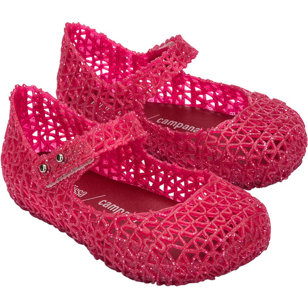 Mini Melissa Mini Melissa Campana Papel Bb BALLERINA AZ277 RED GLITTER/SILVER