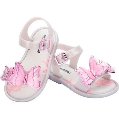 Mini Melissa Mini Melissa Fly Sandal Iii Bb SANDAL BN928 PEARLY WHITE /PINK