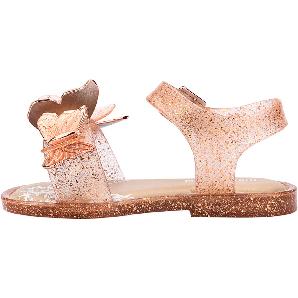 Mini Melissa Mini Melissa Fly Sandal Iii Bb SANDAL BN945 BEIGE GLITTER
