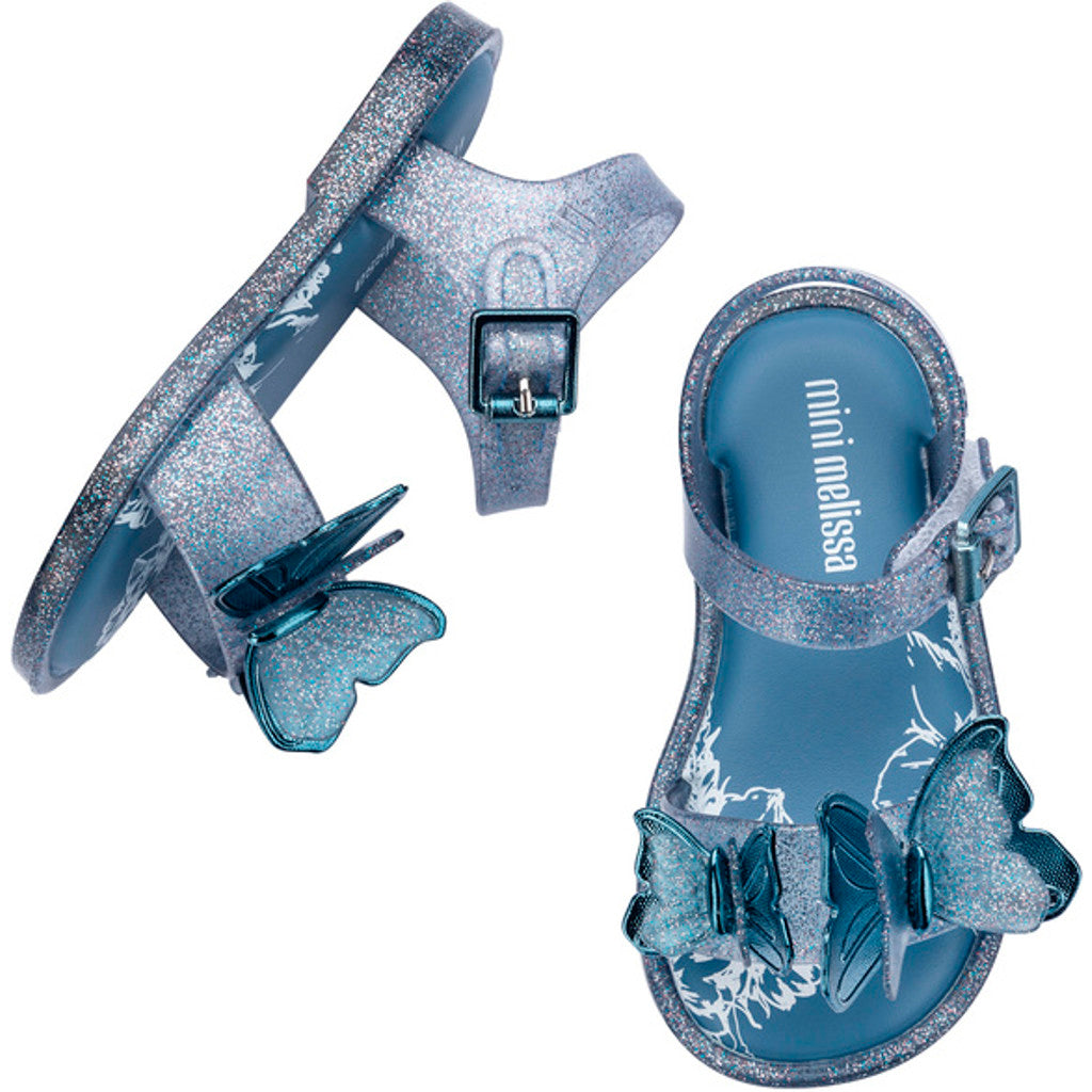 Mini Melissa Mini Melissa Fly Sandal Iii Bb SANDAL BN946 GLITTER BLUE