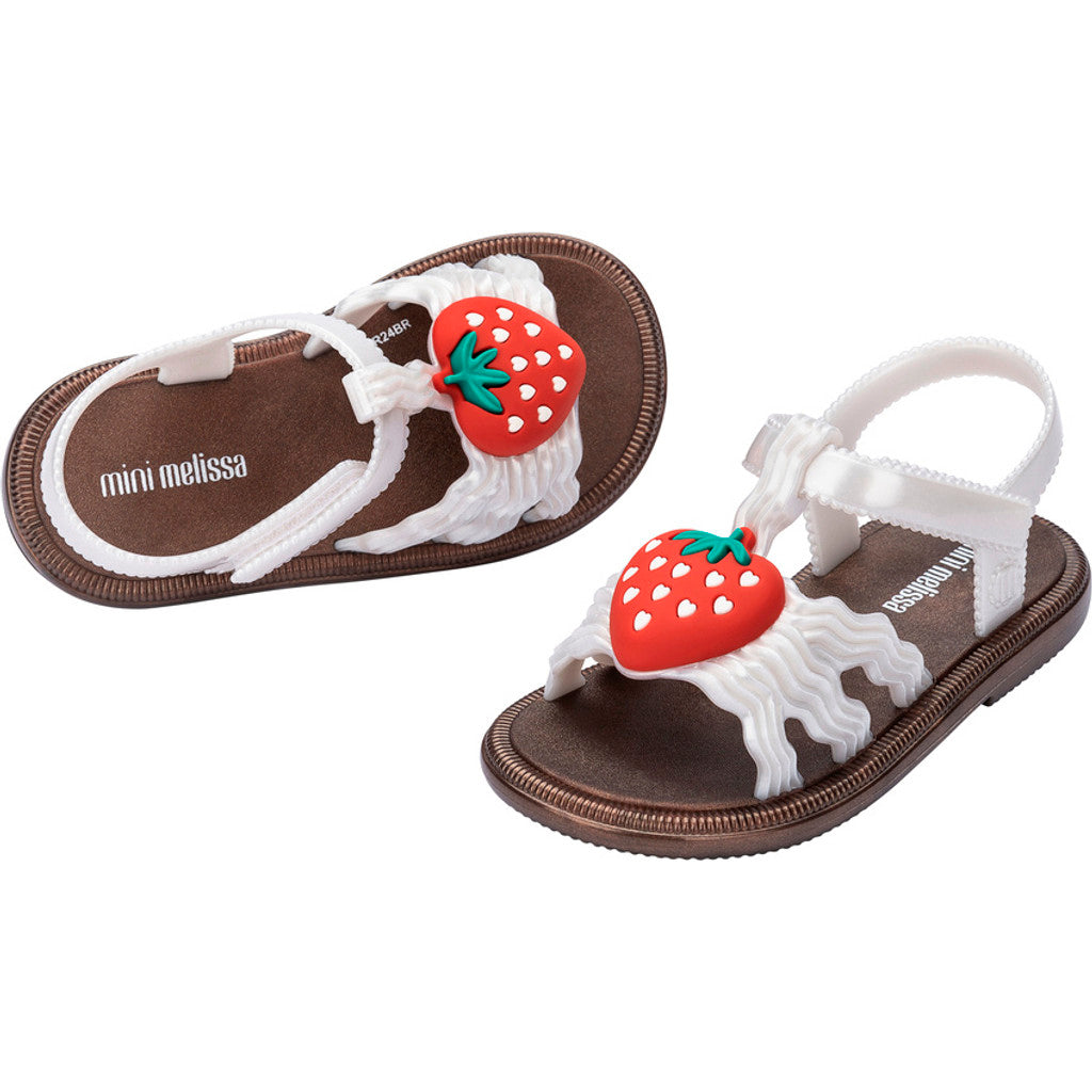 Mini Melissa MINI MELISSA HIP SANDAL BB SANDAL BD753 BRONZE/PEARL WHITE