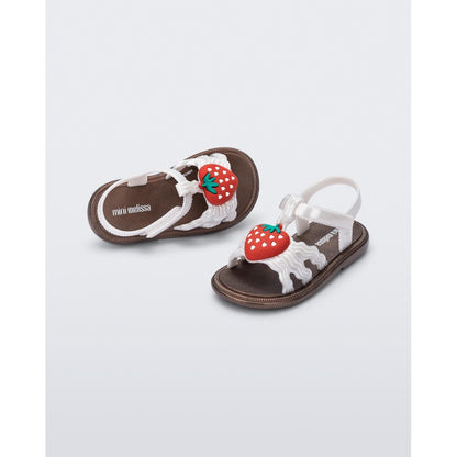Mini Melissa MINI MELISSA HIP SANDAL BB SANDAL BD753 BRONZE/PEARL WHITE