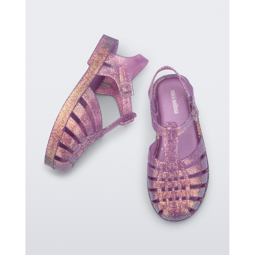 Mini Melissa MINI MELISSA POSSESSION SHINY INF SANDAL BF150 GLITTER LILAC