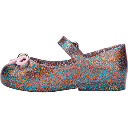 Mini Melissa MINI MELISSA SWEET LOVE BB SANDAL BF317 GLITTER TRANSP PINK