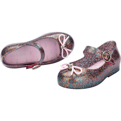 Mini Melissa MINI MELISSA SWEET LOVE BB SANDAL BF317 GLITTER TRANSP PINK