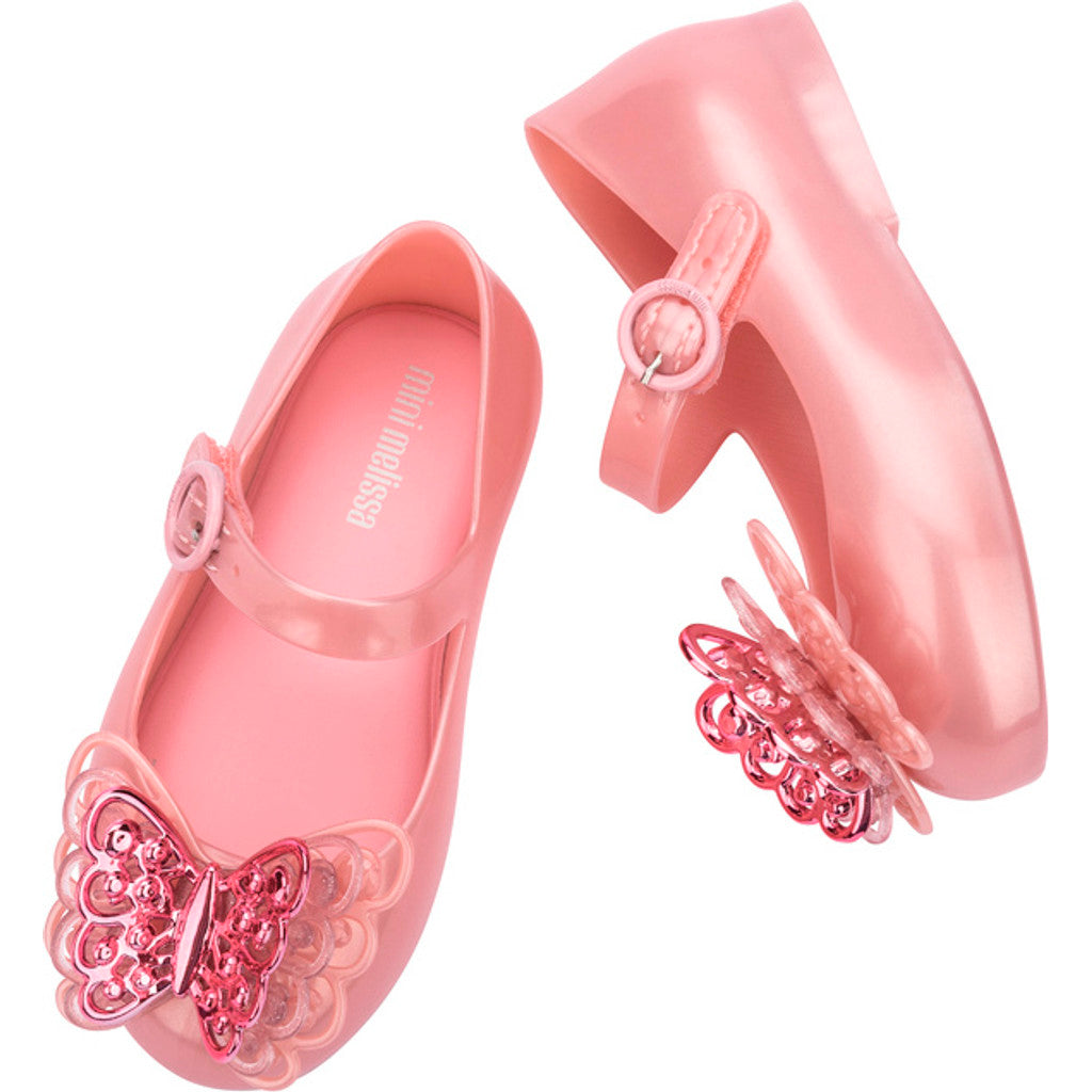 Mini Melissa MINI MELISSA SWEET LOVE FLY II BB BALLERINA AZ734 PEARLY PINK