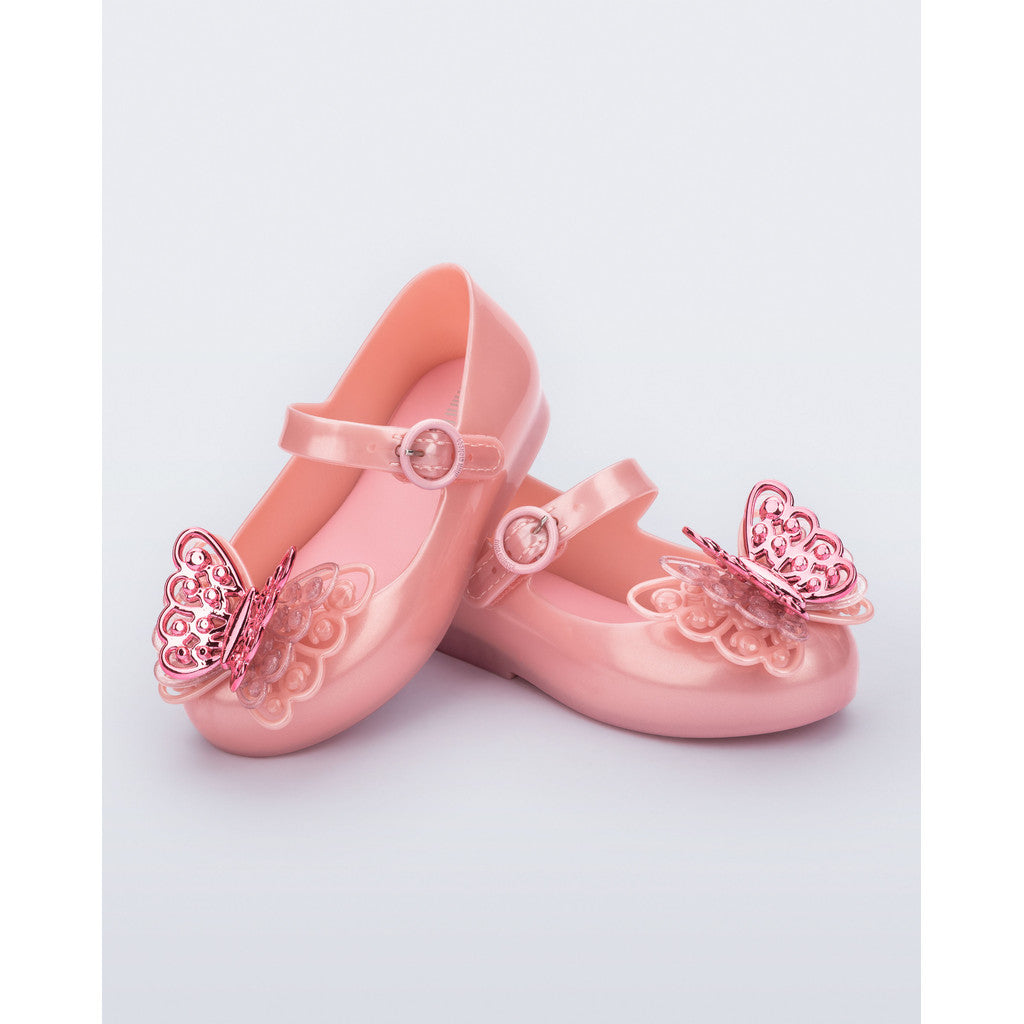 Mini Melissa MINI MELISSA SWEET LOVE FLY II BB BALLERINA AZ734 PEARLY PINK