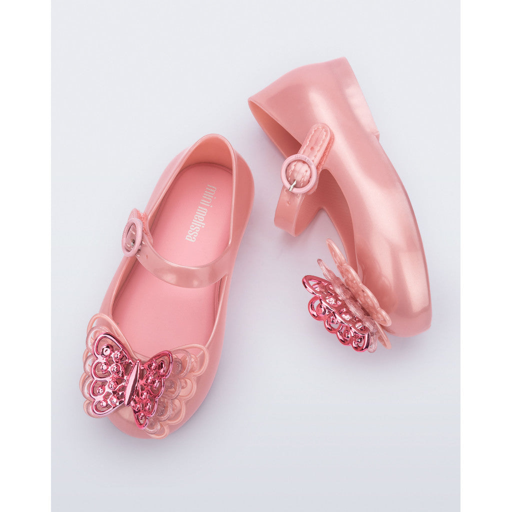 Mini Melissa MINI MELISSA SWEET LOVE FLY II BB BALLERINA AZ734 PEARLY PINK