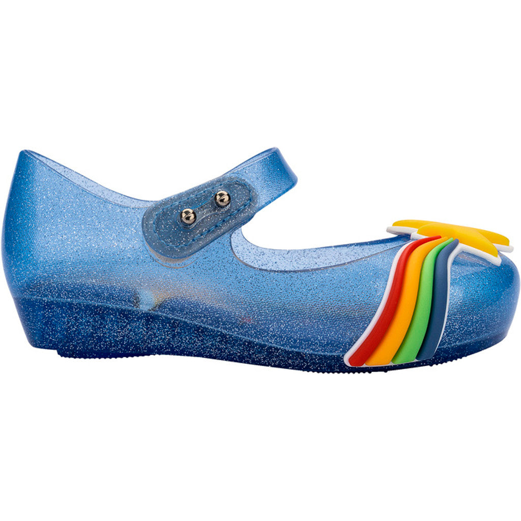 Mini Melissa MINI MELISSA ULTRAGIRL COLORS BB BALLERINA BN550 BLUE GLITTER/YELLOW