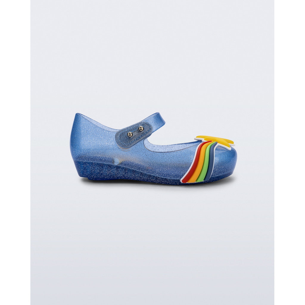 Mini Melissa MINI MELISSA ULTRAGIRL COLORS BB BALLERINA BN550 BLUE GLITTER/YELLOW
