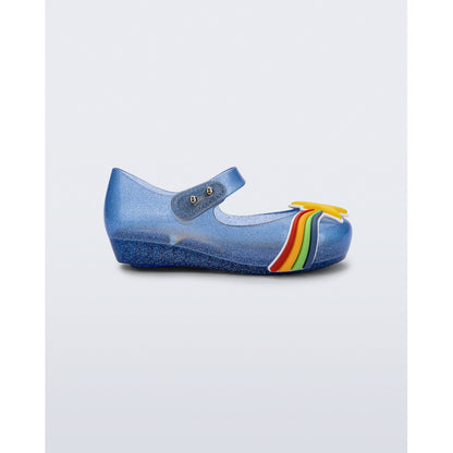 Mini Melissa MINI MELISSA ULTRAGIRL COLORS BB BALLERINA BN550 BLUE GLITTER/YELLOW