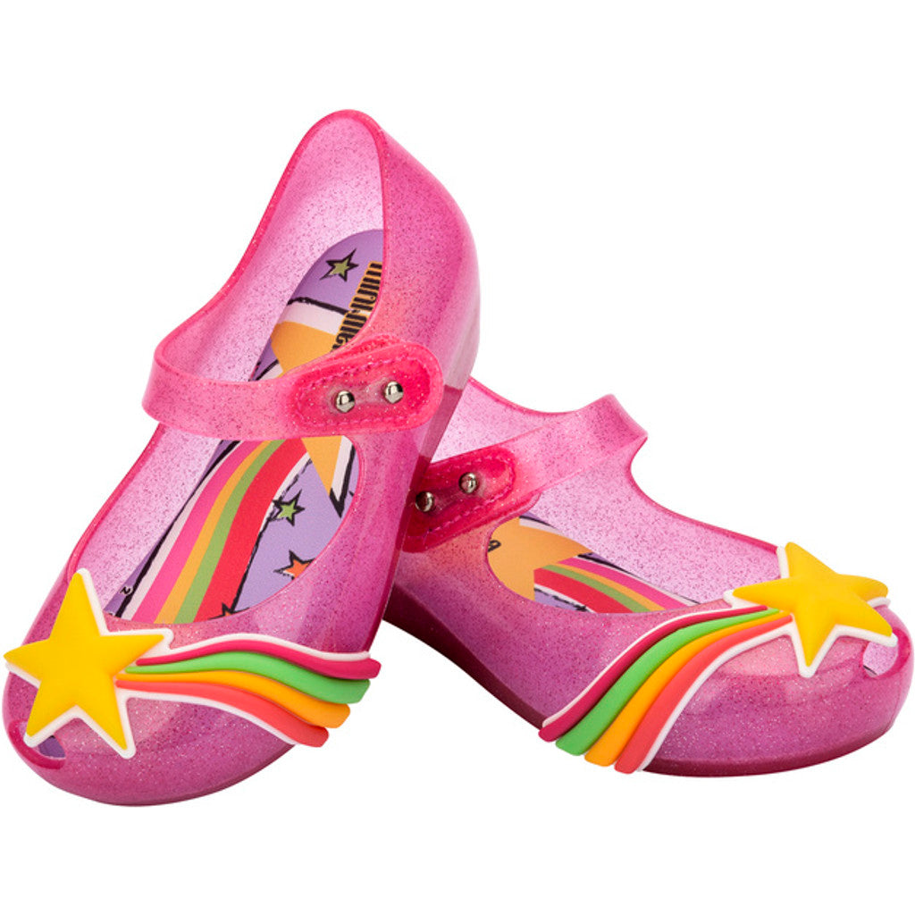 Mini Melissa MINI MELISSA ULTRAGIRL COLORS BB BALLERINA BN551 GLITTER PINK/YELLOW
