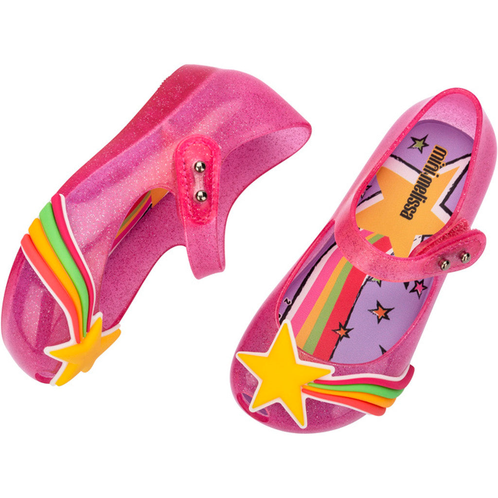 Mini Melissa MINI MELISSA ULTRAGIRL COLORS BB BALLERINA BN551 GLITTER PINK/YELLOW