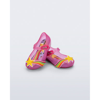 Mini Melissa MINI MELISSA ULTRAGIRL COLORS BB BALLERINA BN551 GLITTER PINK/YELLOW