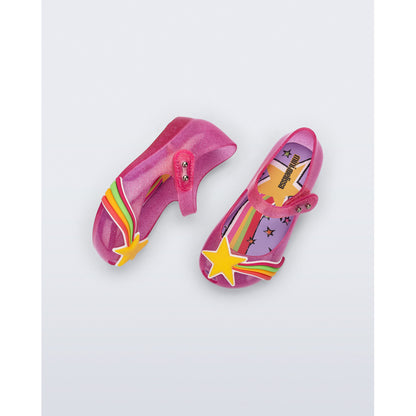 Mini Melissa MINI MELISSA ULTRAGIRL COLORS BB BALLERINA BN551 GLITTER PINK/YELLOW